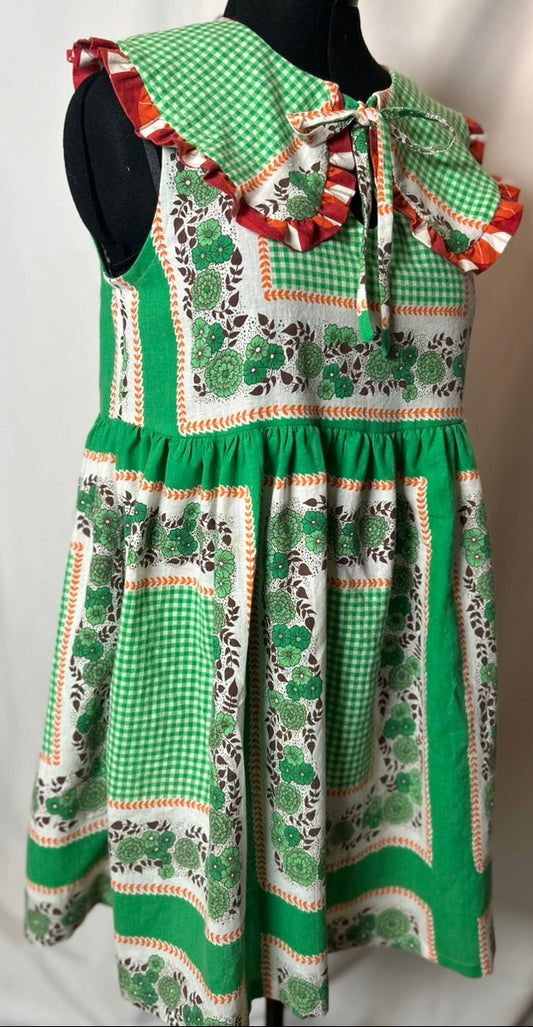 Handmade Upcycled Tablecloth Baby Doll Dress