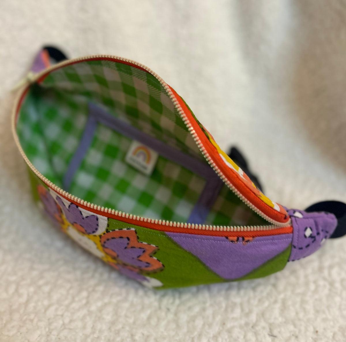 Handmade Upcycled Colourful Fanny Pack