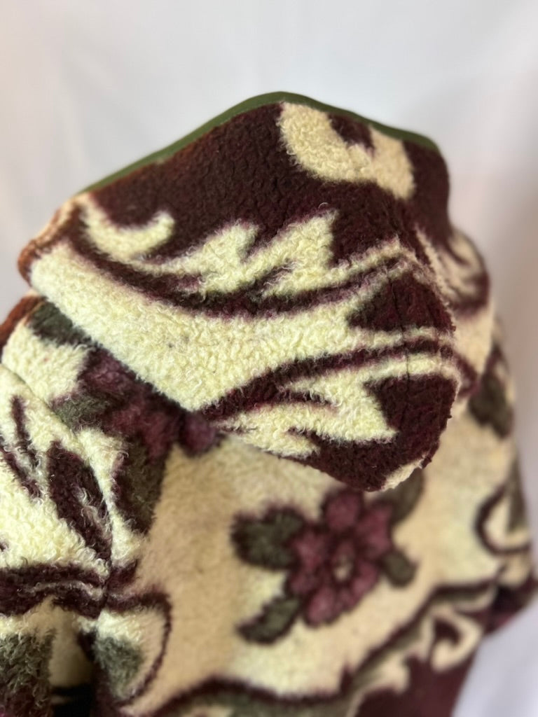 Handmade Upcycled Floral Blanket Coat