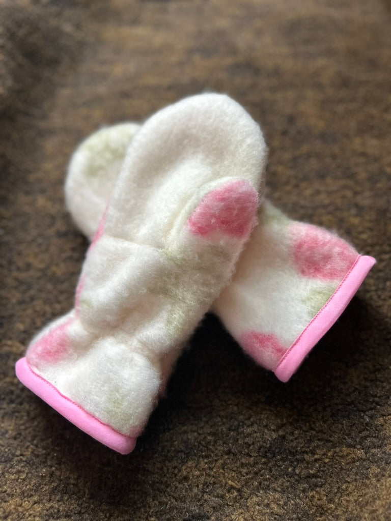 Handmade Upcycled Blanket Mittens