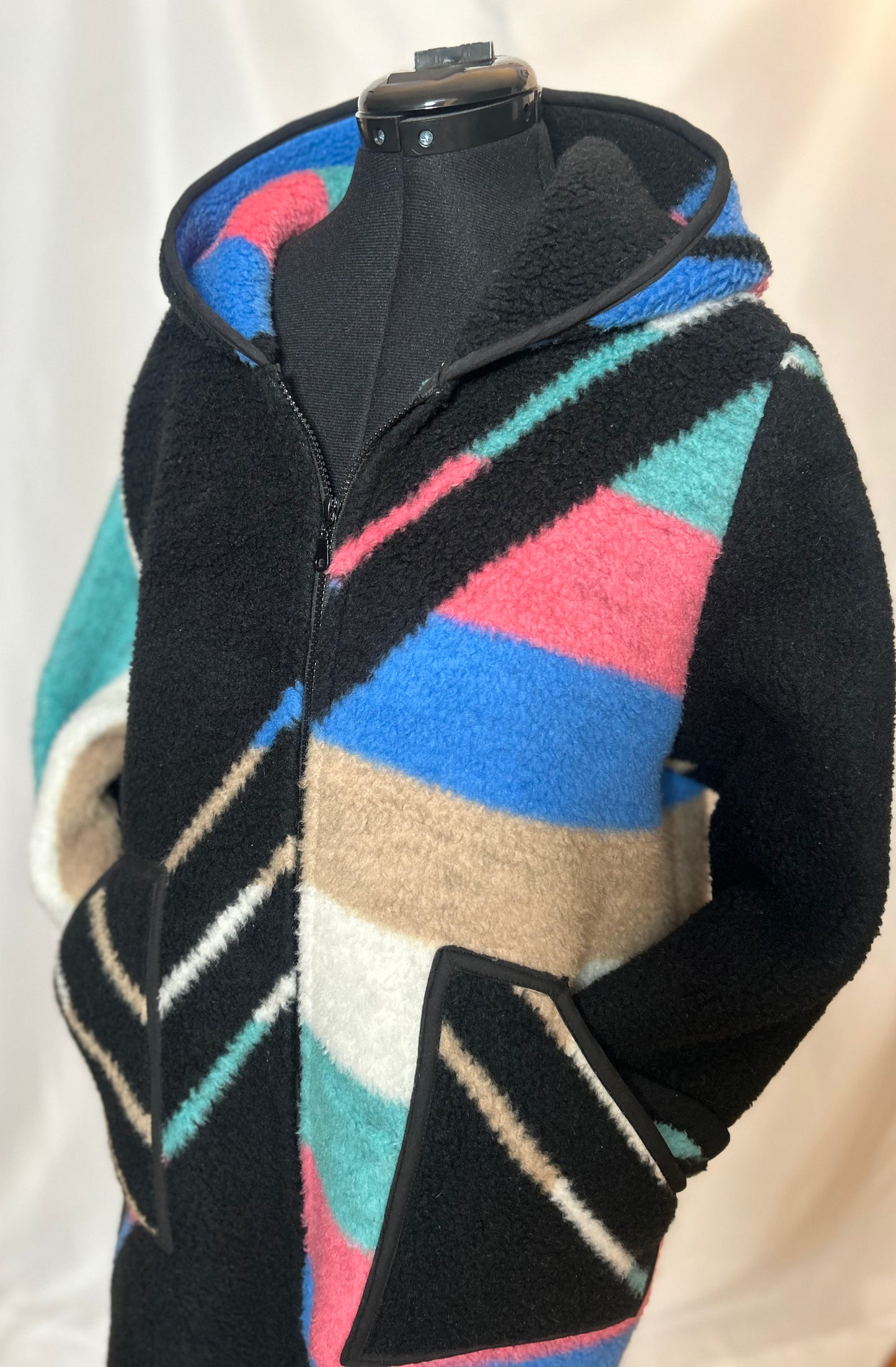 Handmade Upcycled Vintage Blanket Coat