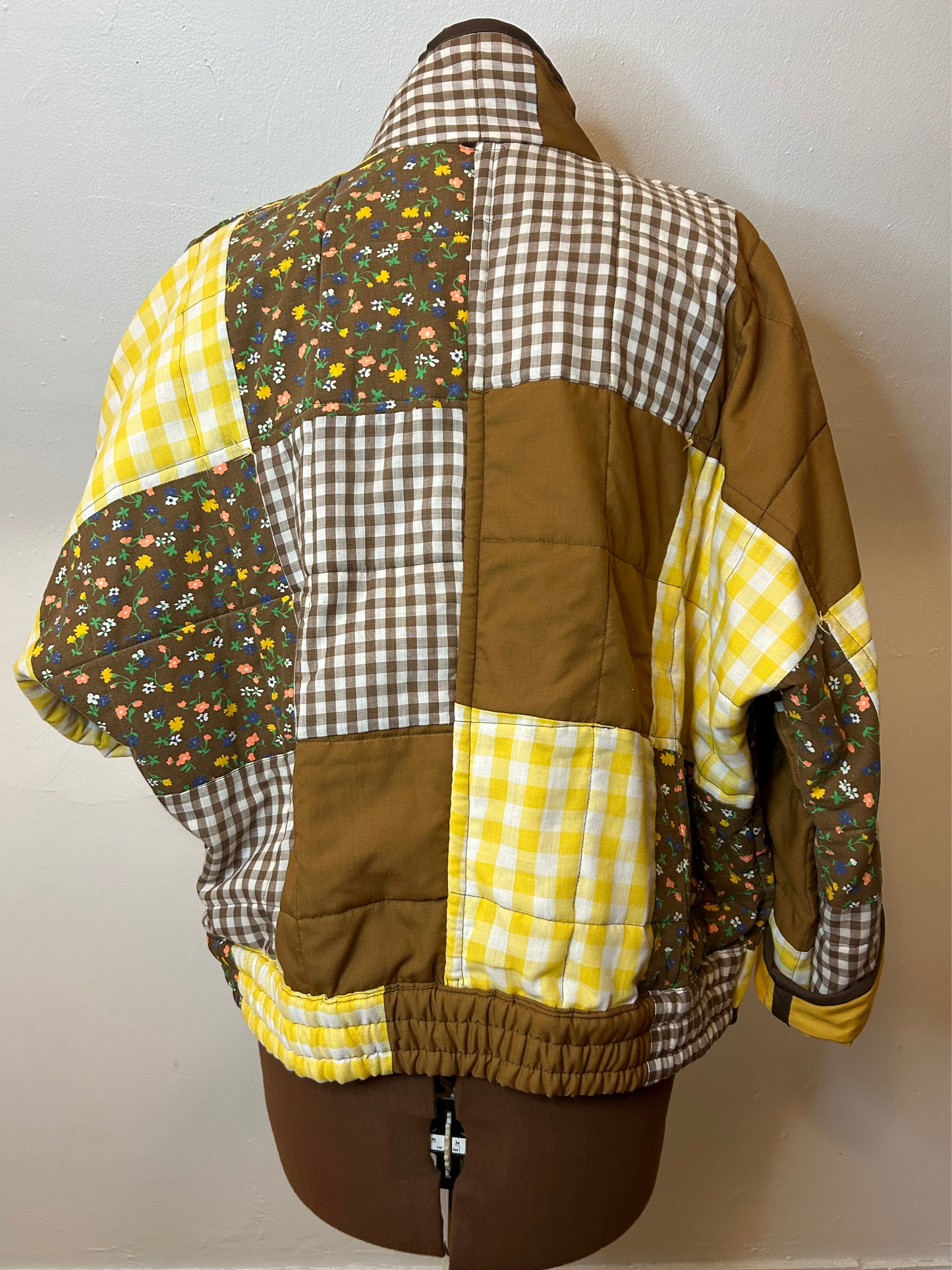 Handmade Upcycled Quilted Bomber