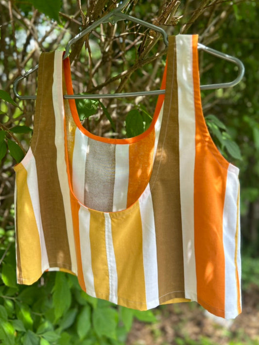 Handmade upcycled Scoop Back Boxy Tank