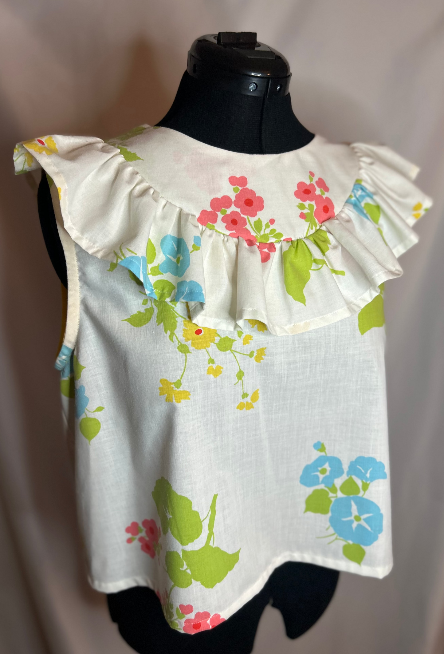 Handmade Upcycled Ruffle Top