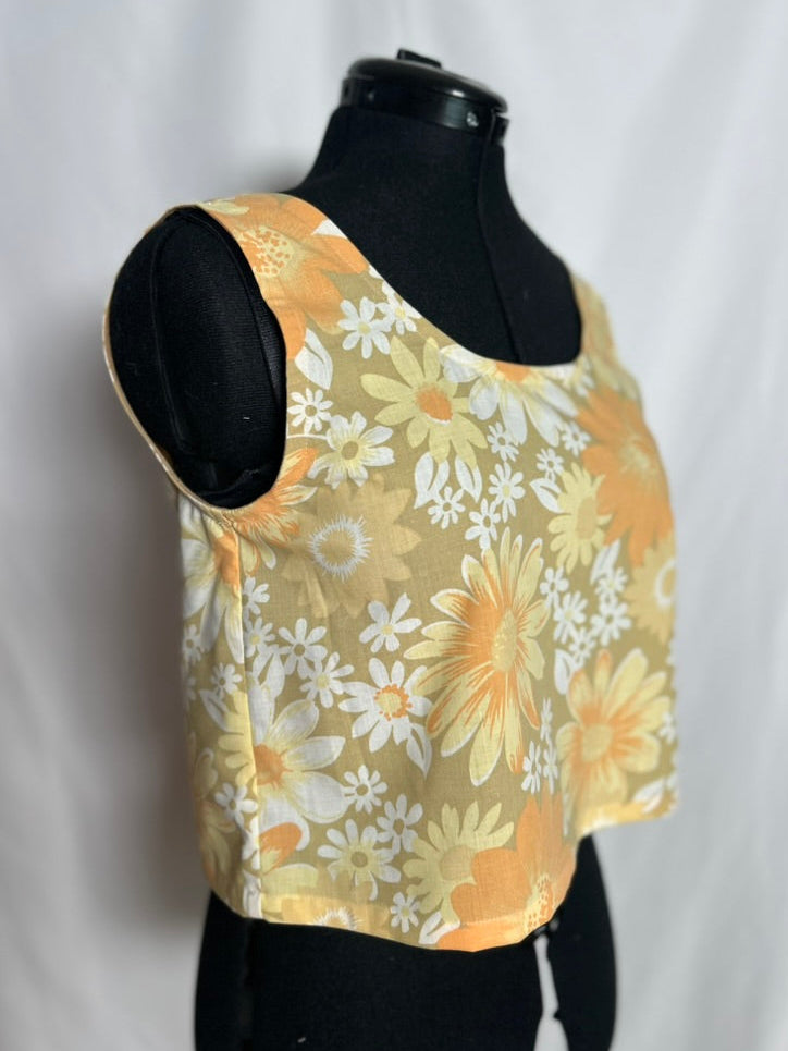 Handmade Upcycled Scoop Back Boxy Tank