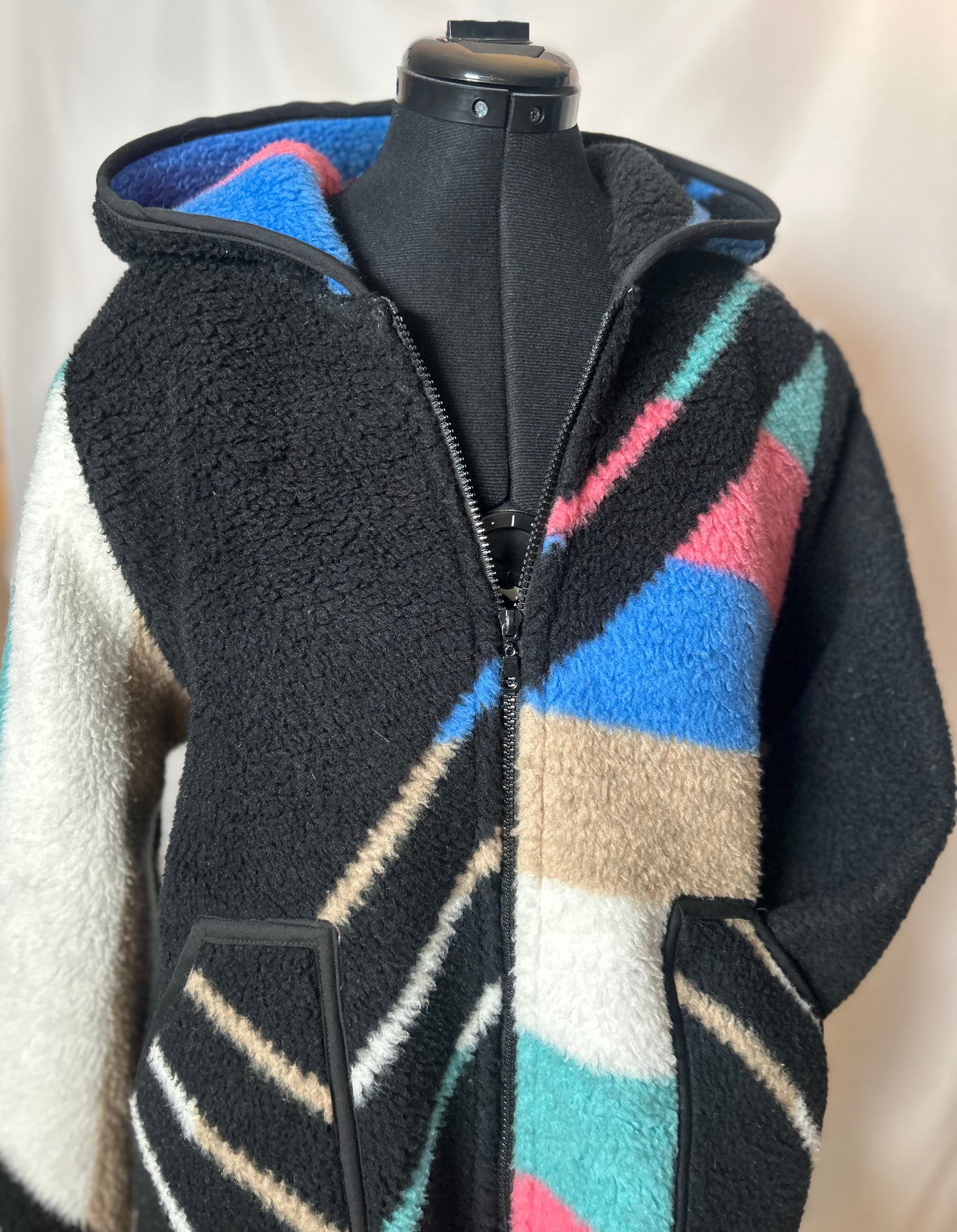 Handmade Upcycled Vintage Blanket Coat