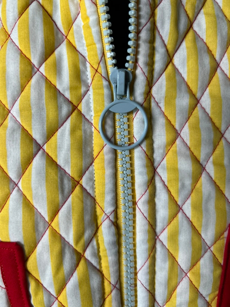 Handmade Upcycled Colourful Quilt Jacket