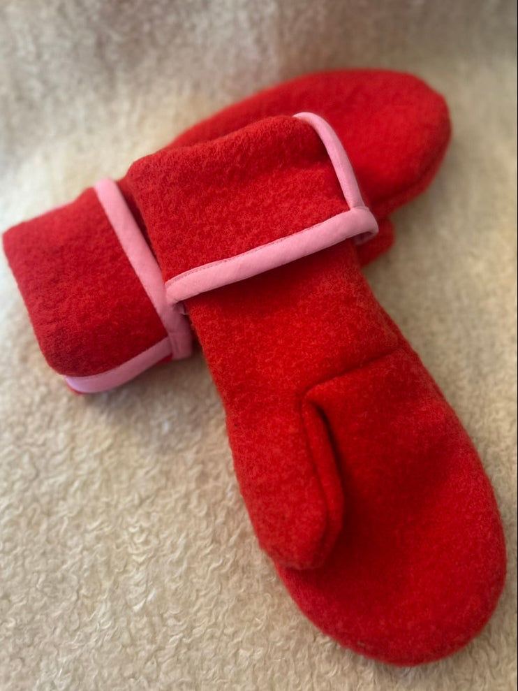 Upcycled Vintage Blanket Mittens