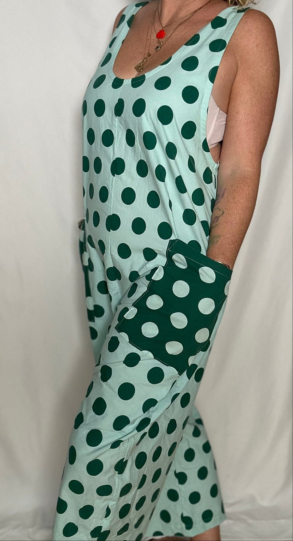 Handmade Upcycled Cotton Romper