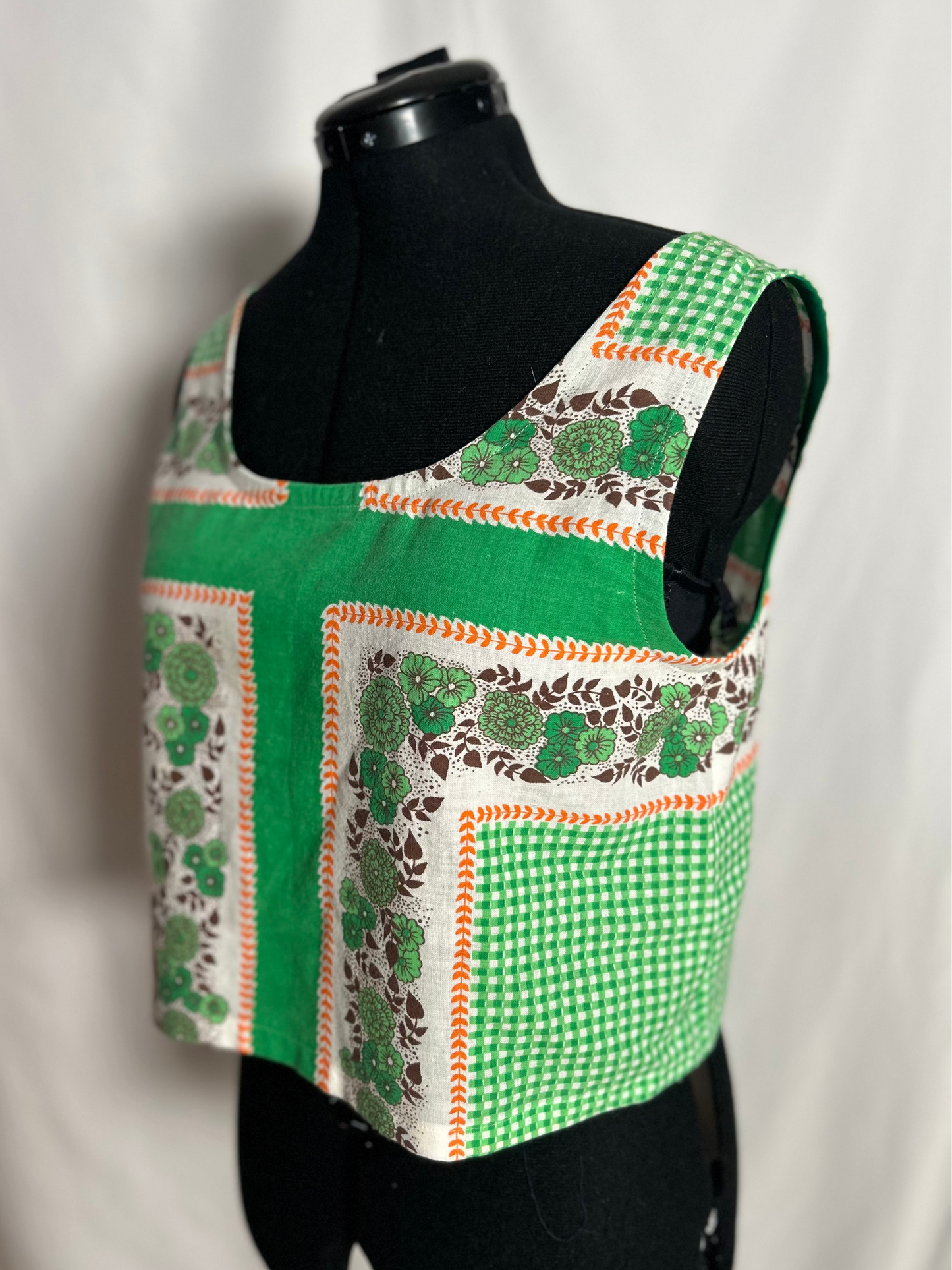 Handmade Upycycled Scoop Back Boxy Tank