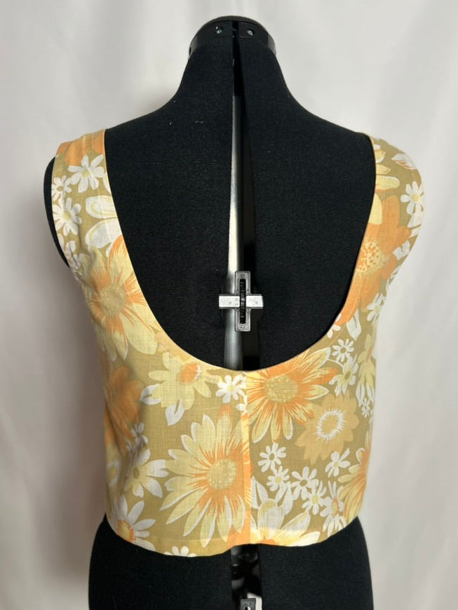 Handmade Upcycled Scoop Back Boxy Tank
