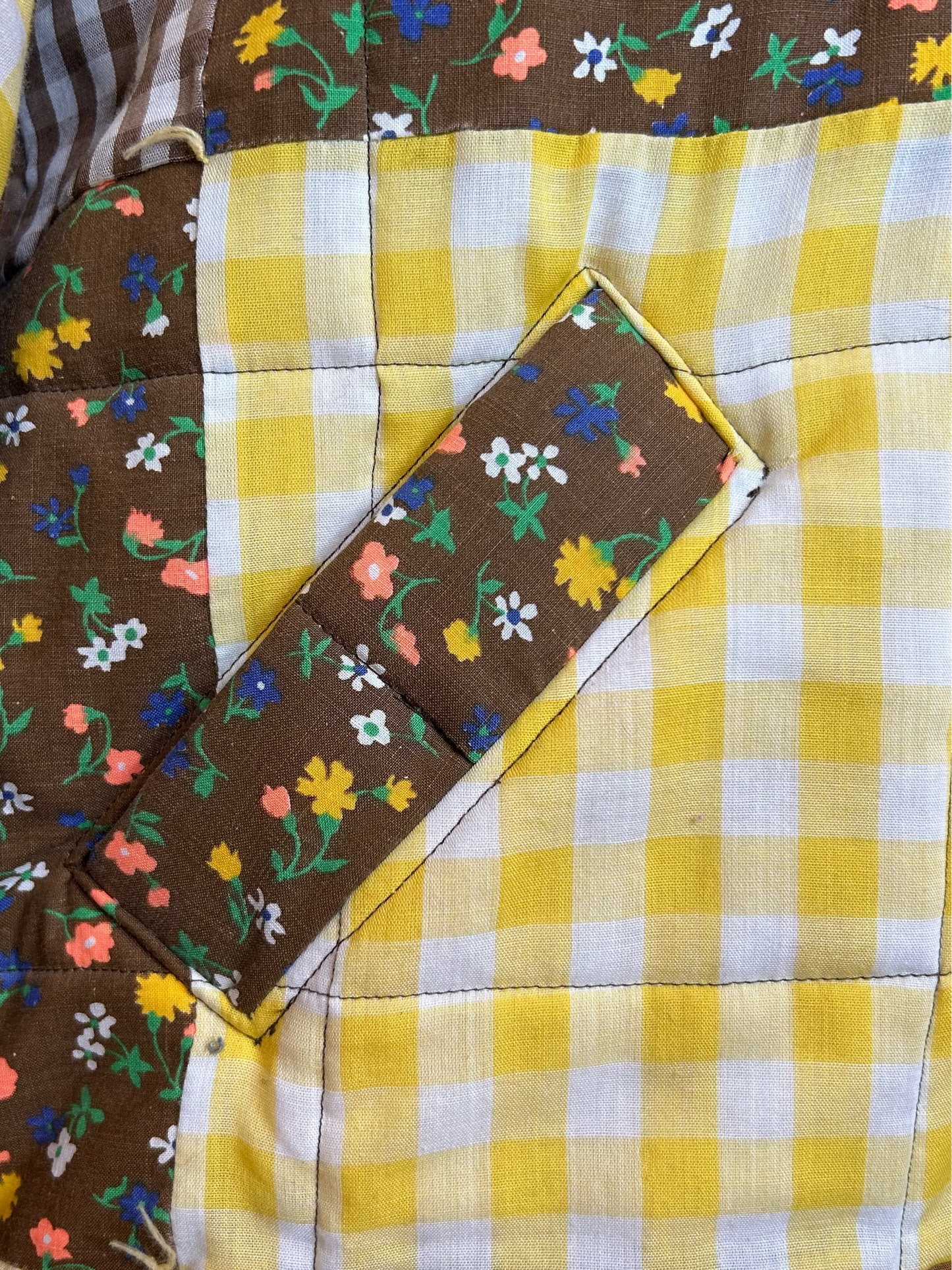 Handmade Upcycled Quilted Bomber