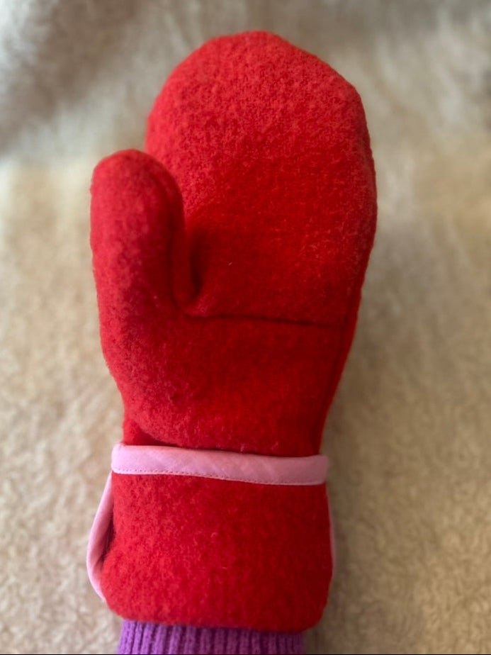 Upcycled Vintage Blanket Mittens