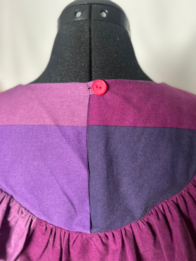 Handmade Upcycled Long Sleeve Ruffle Top