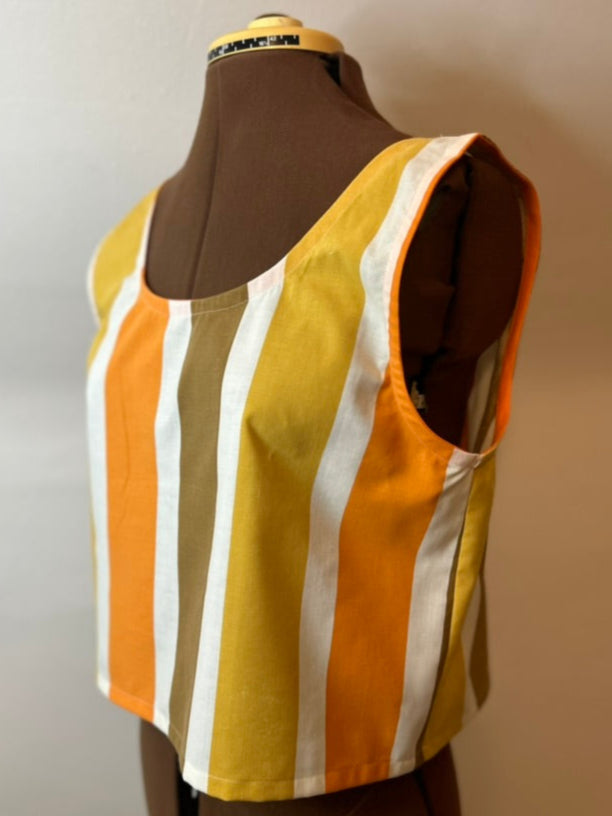 Handmade upcycled Scoop Back Boxy Tank