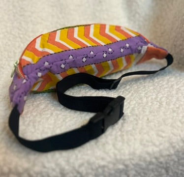 Handmade Upcycled Colourful Fanny Pack