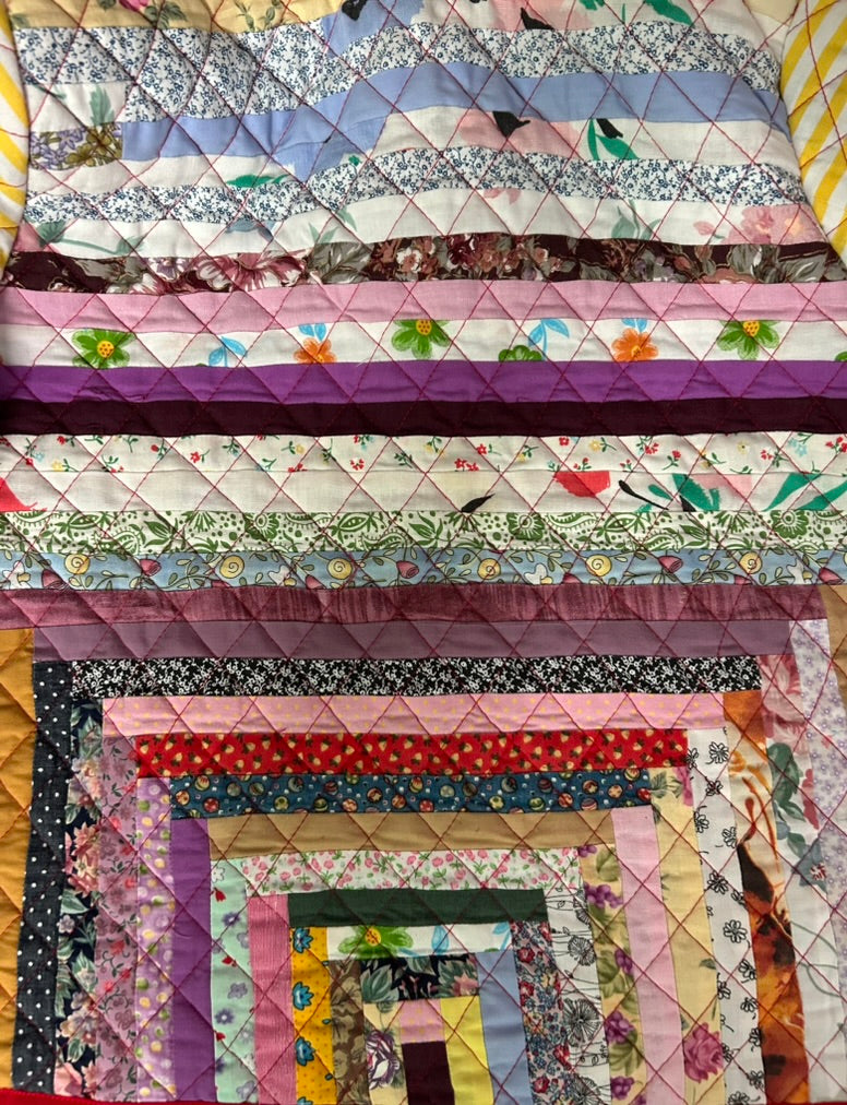 Handmade Upcycled Colourful Quilt Jacket