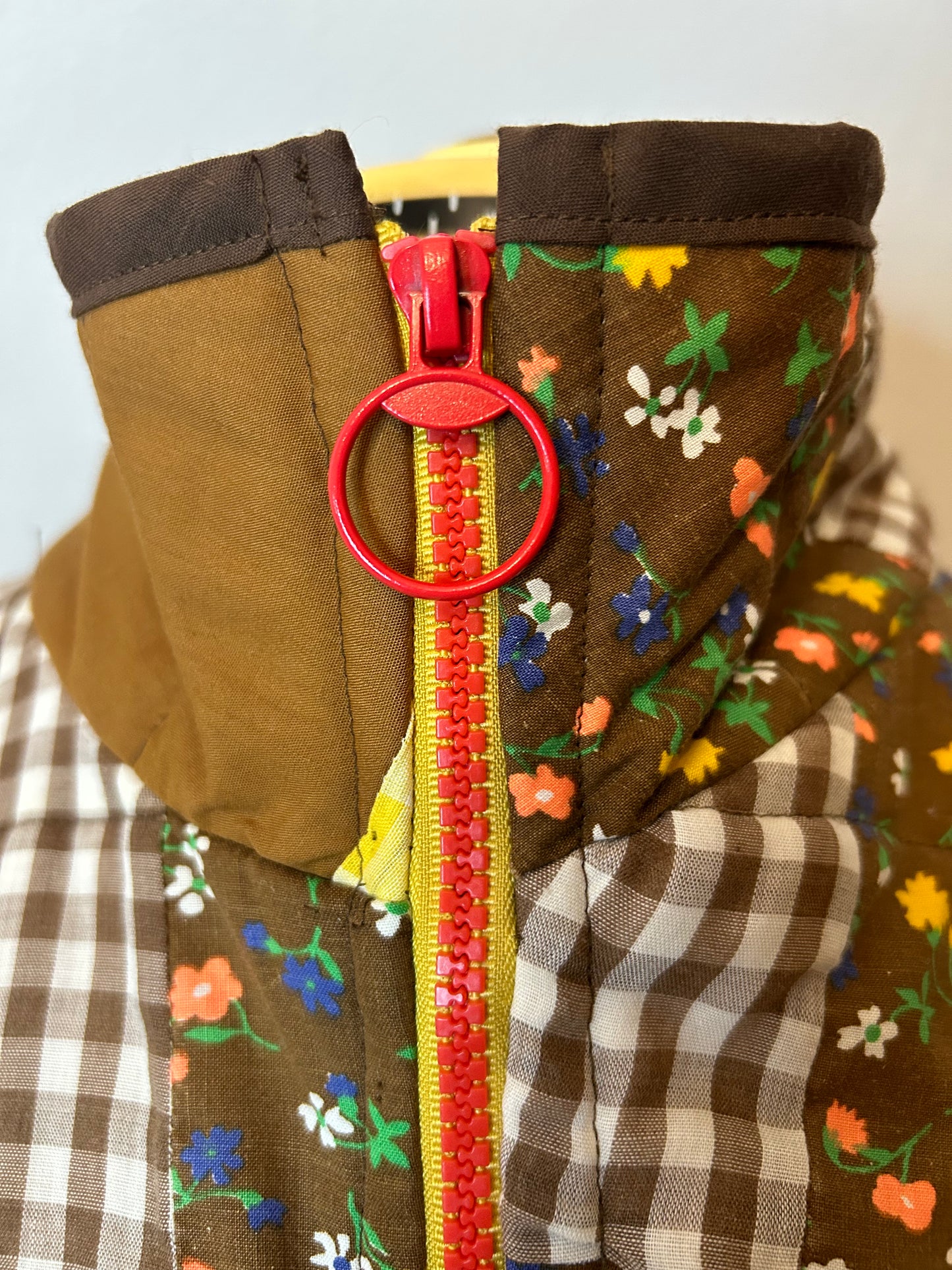 Handmade Upcycled Quilted Bomber