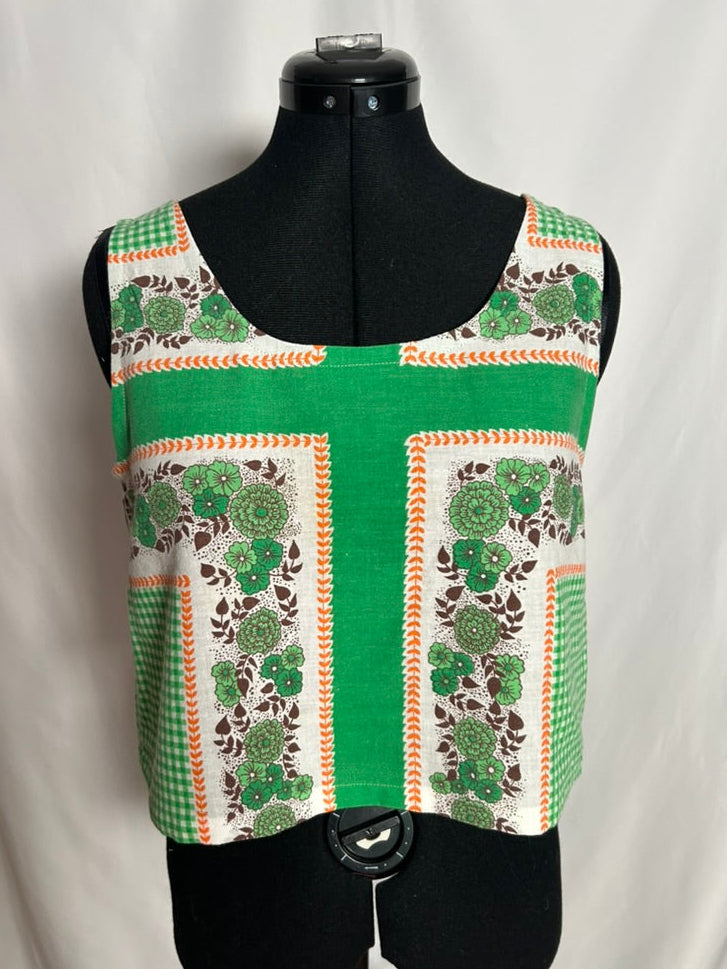 Handmade Upycycled Scoop Back Boxy Tank