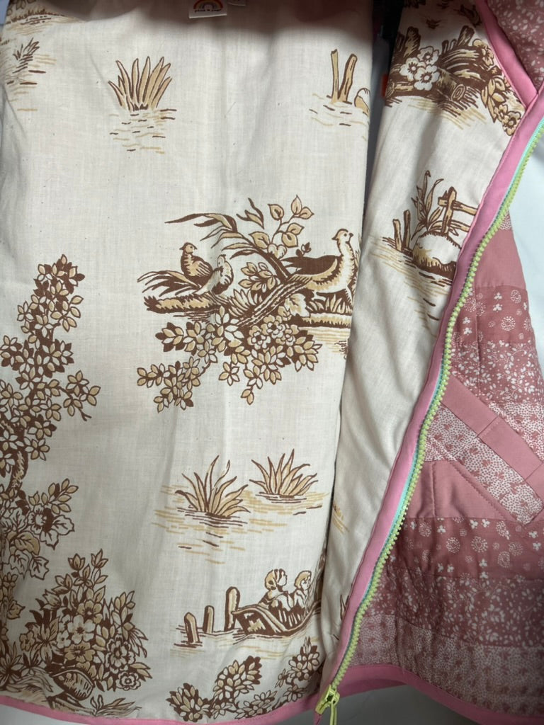 Handmade Upcycled Pink Quilt Vest