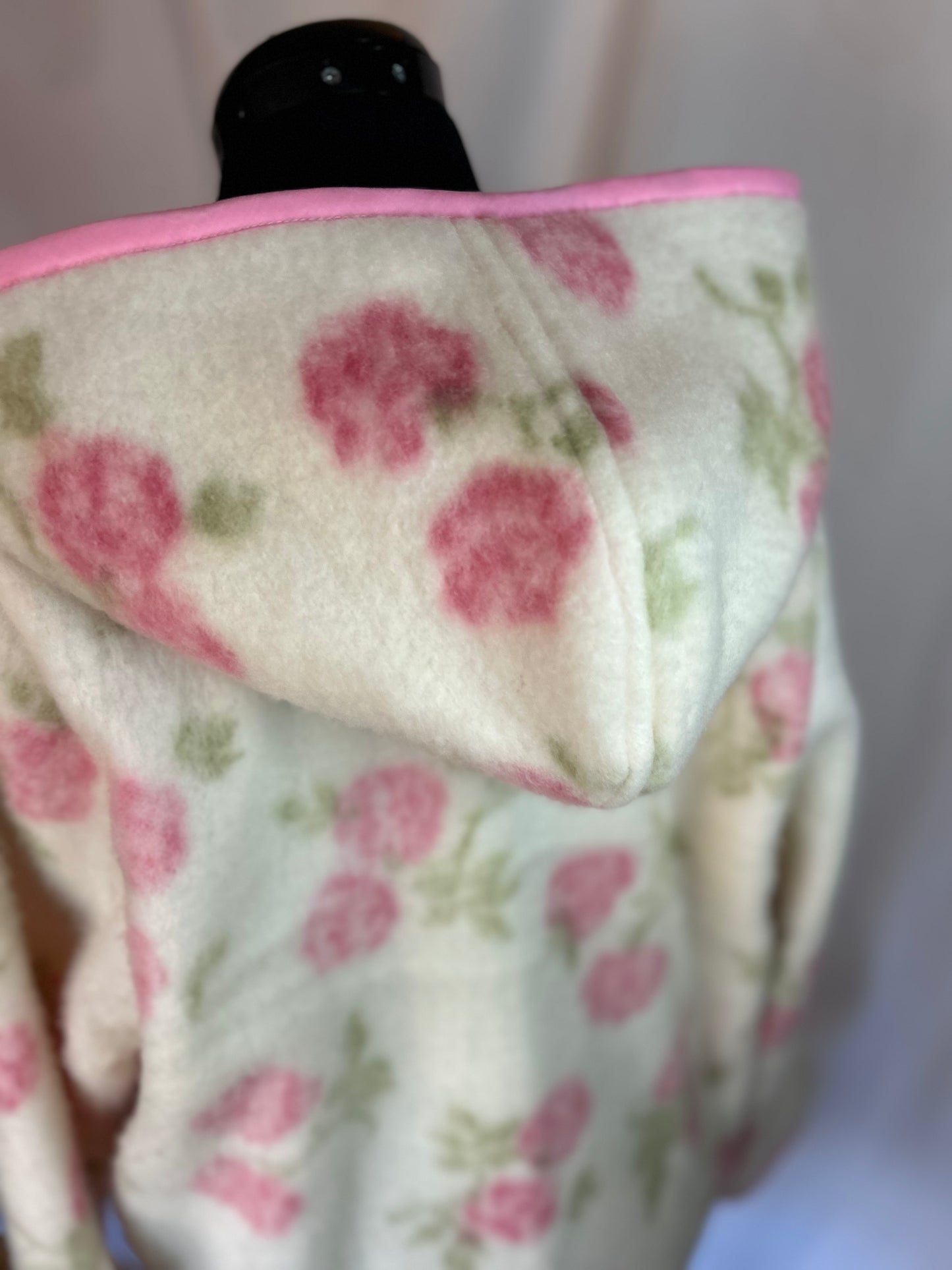 Handmade Upcycled Rose Blanket Coat- One-of-a-kind and Sustainable