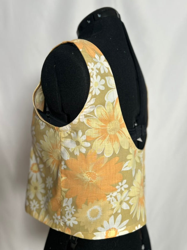 Handmade Upcycled Scoop Back Boxy Tank