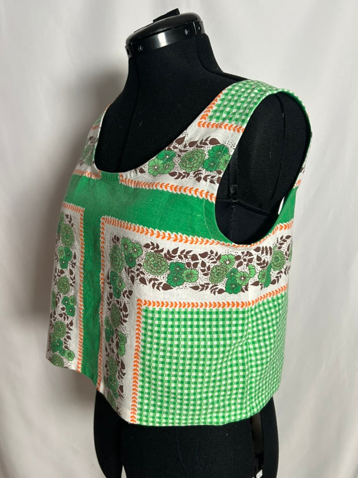 Handmade Upycycled Scoop Back Boxy Tank