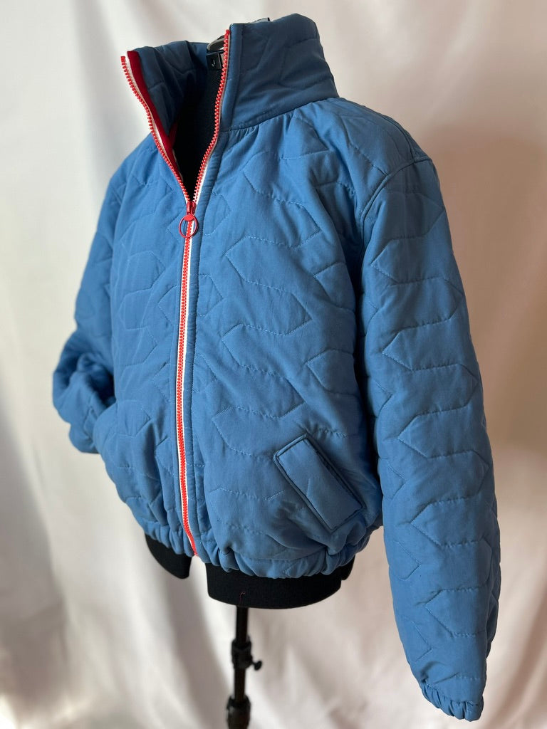 Upcycled Vintage Quilted Bomber Jacket