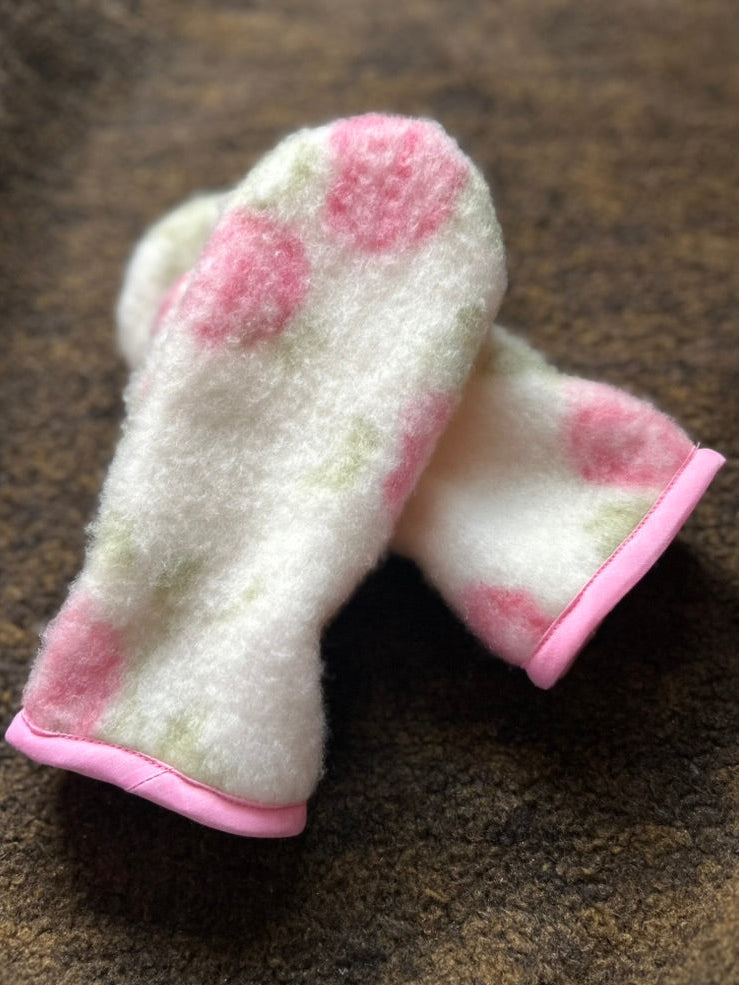 Handmade Upcycled Blanket Mittens