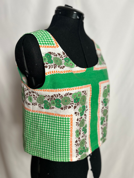 Handmade Upycycled Scoop Back Boxy Tank