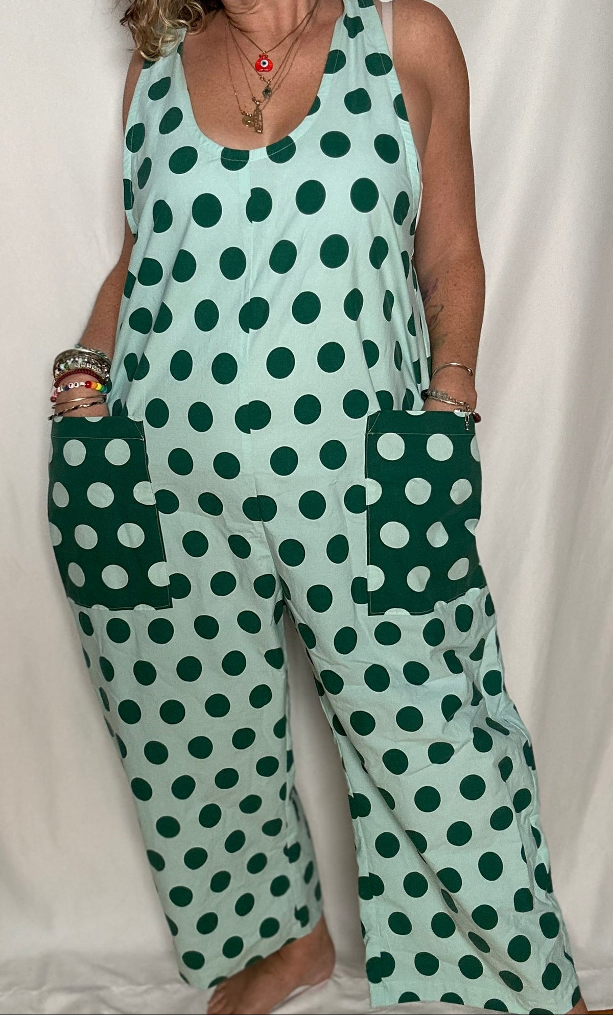 Handmade Upcycled Cotton Romper