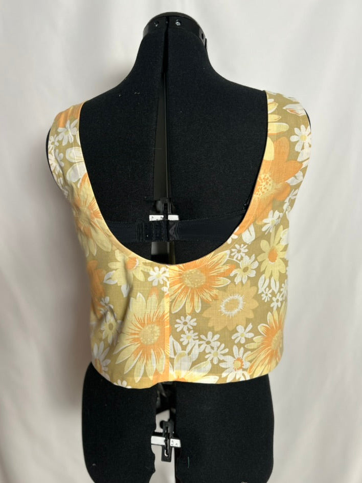 Handmade Upcycled Scoop Back Boxy Tank