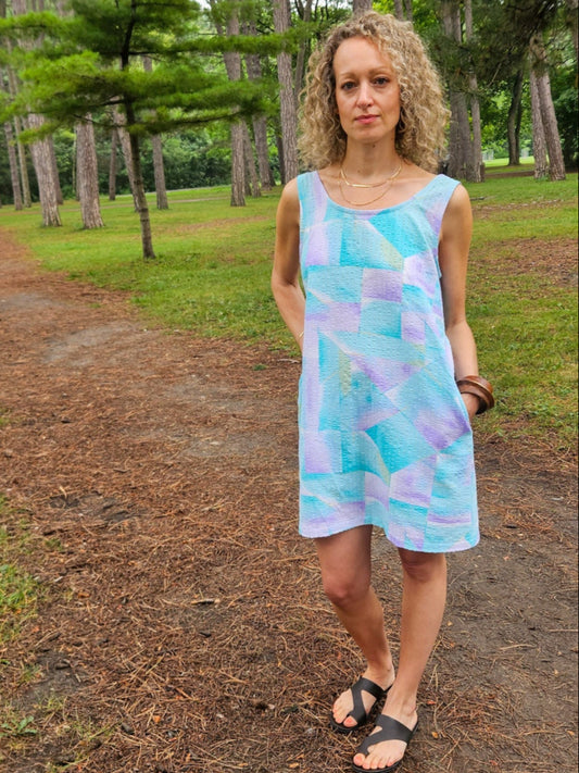 Handmade Upcycled Scoop Back Dress